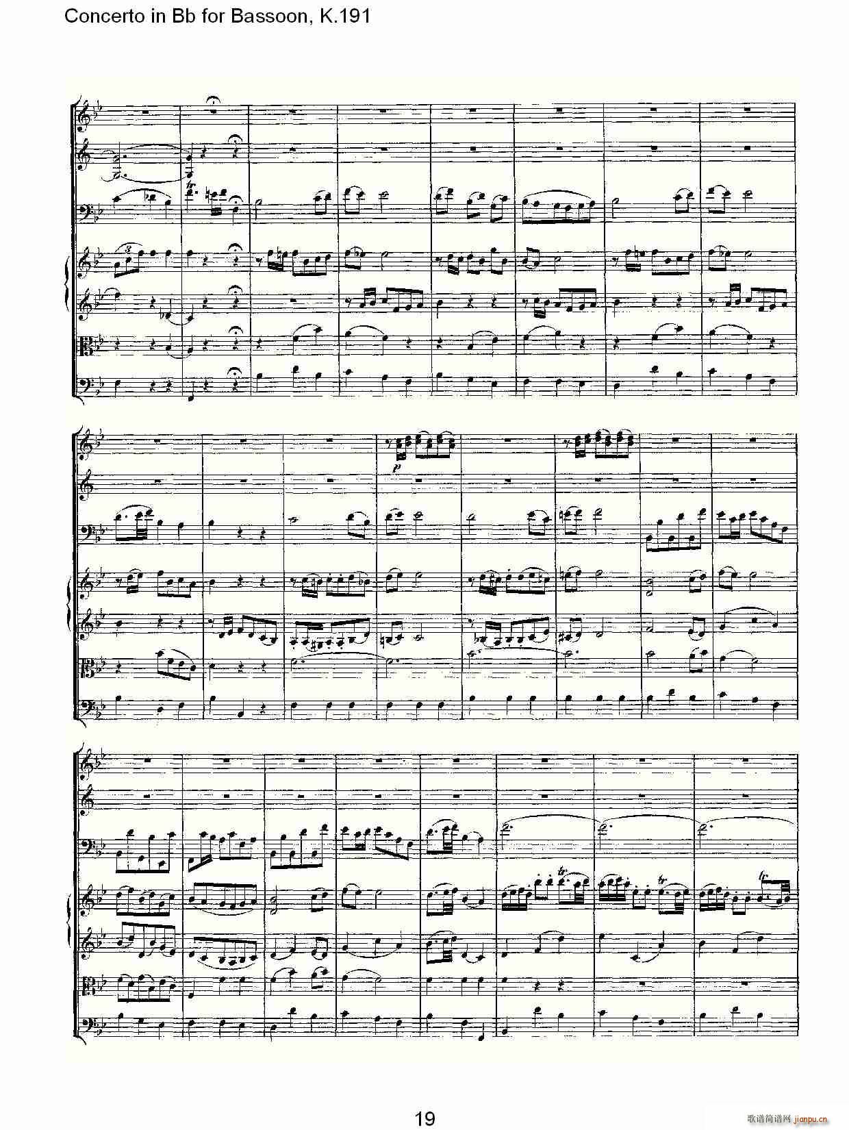 Concerto in Bb for Bassoon, K.191(ʮּ)20