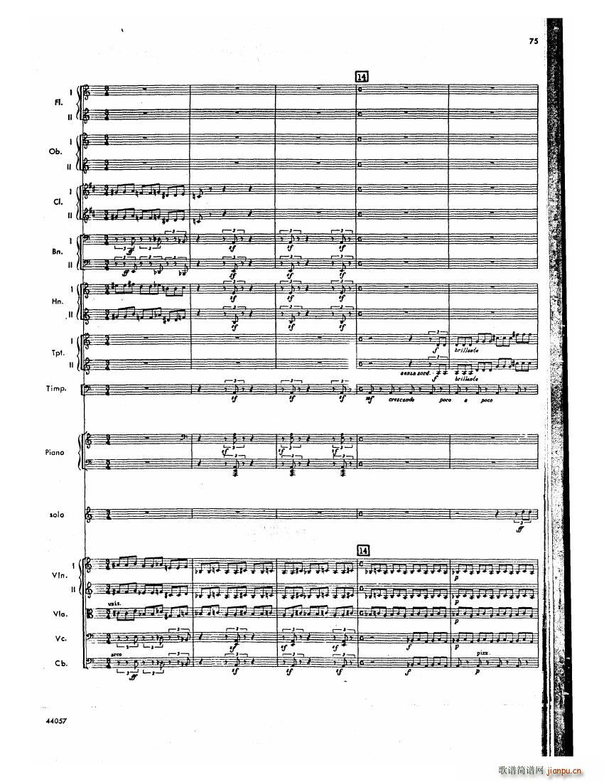 Barber op 14 Violin Concerto Score ()34