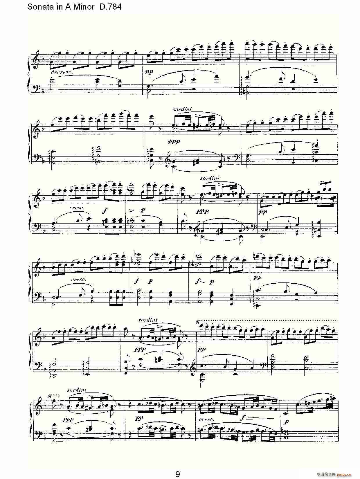 Sonata in A Minor D.784(ʮּ)9
