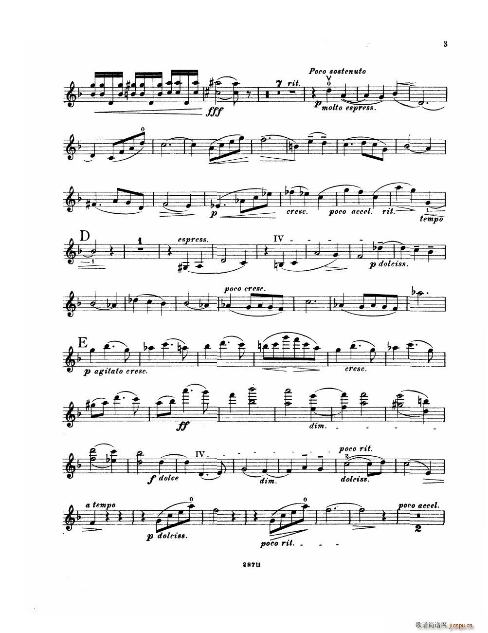 Bowen Suite for violin and piano violin part()3
