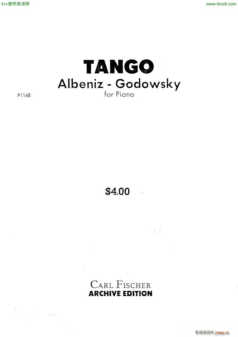 Albeniz Godowsky Tango()1