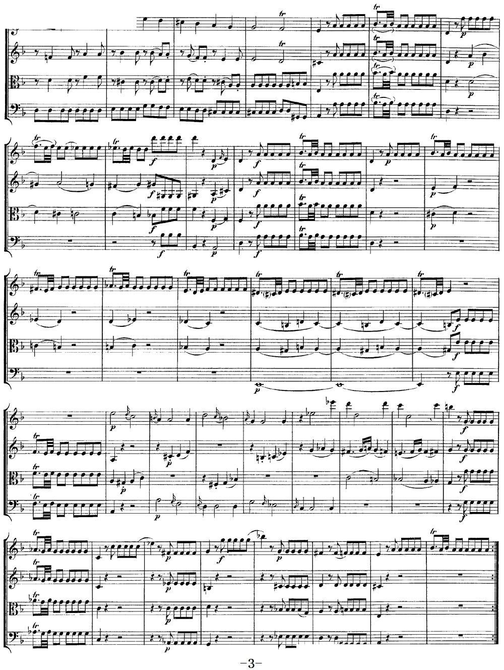 Mozart Quartet No 13 in D Minor K 173()3