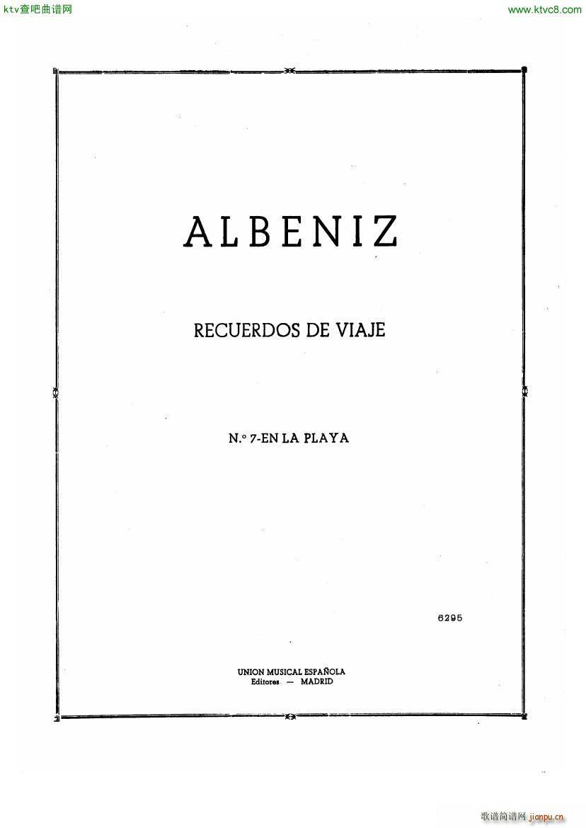 Albeniz op 71 no 6()9
