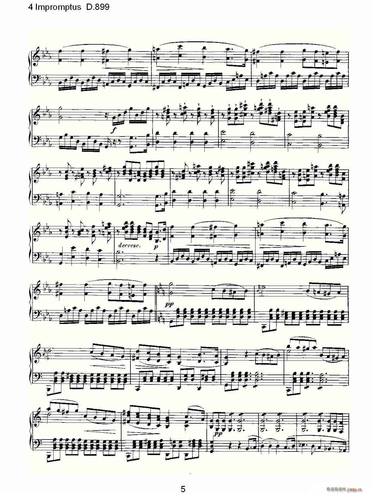 4 Impromptus D.899(ʮּ)5