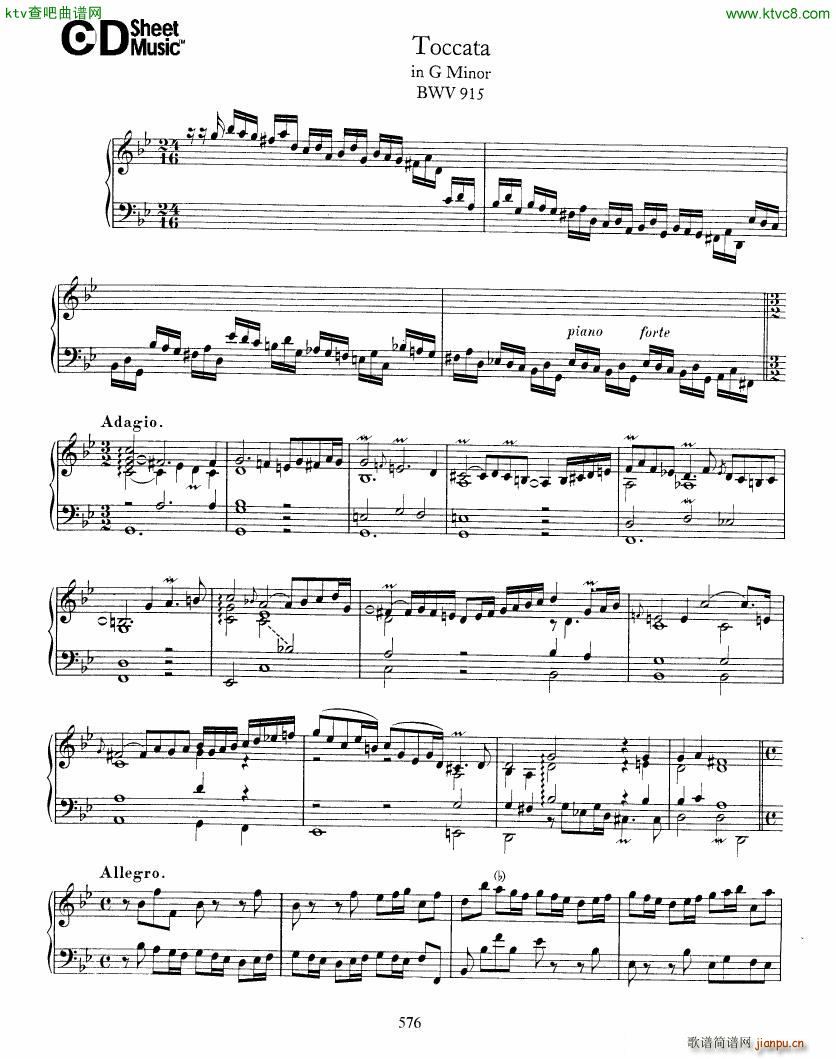 Bach JS BWV 915 Toccata in g()1