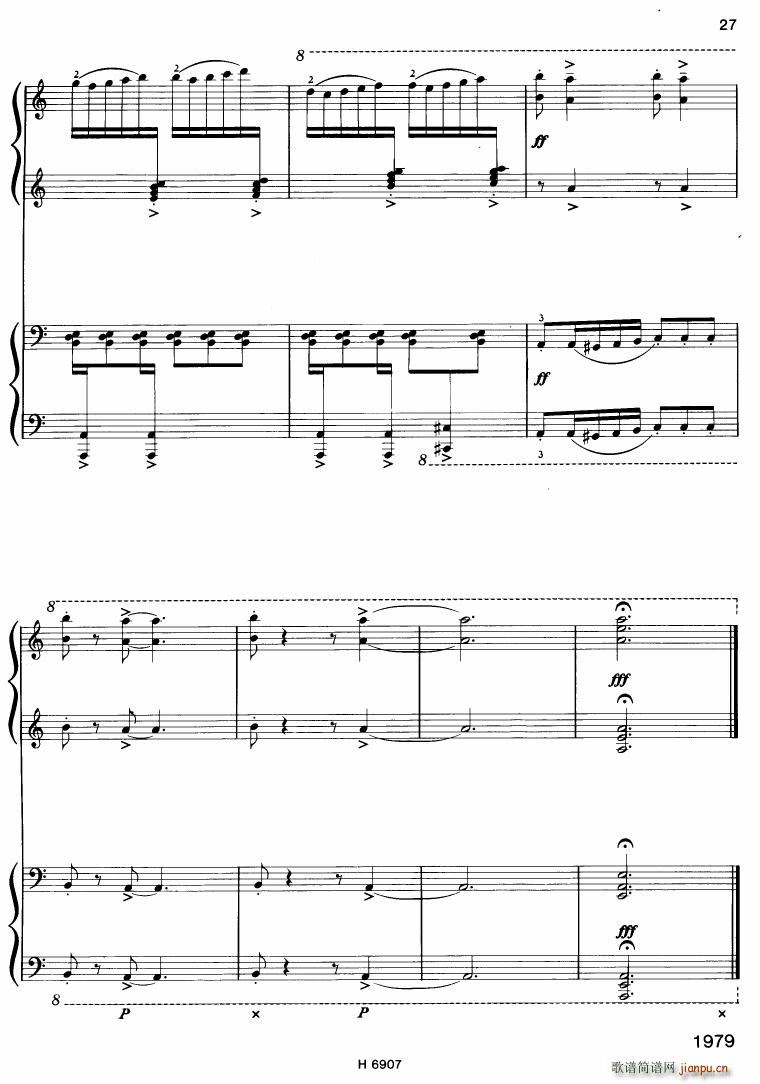 Barton Sonatina for 4 hands()27