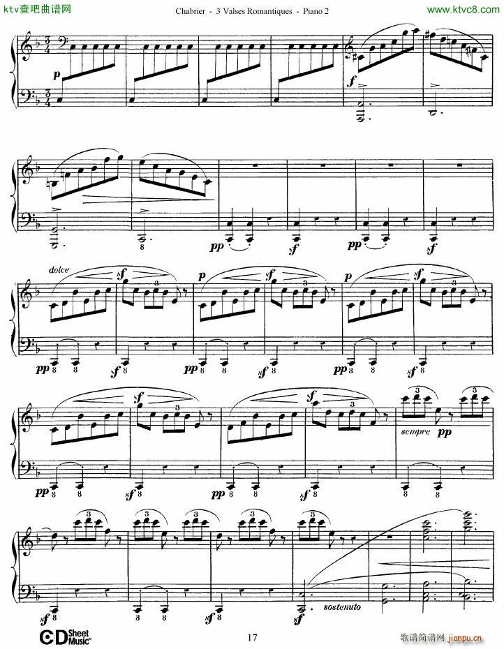 Chabrier 3 Valses Romantiques Piano 2()17