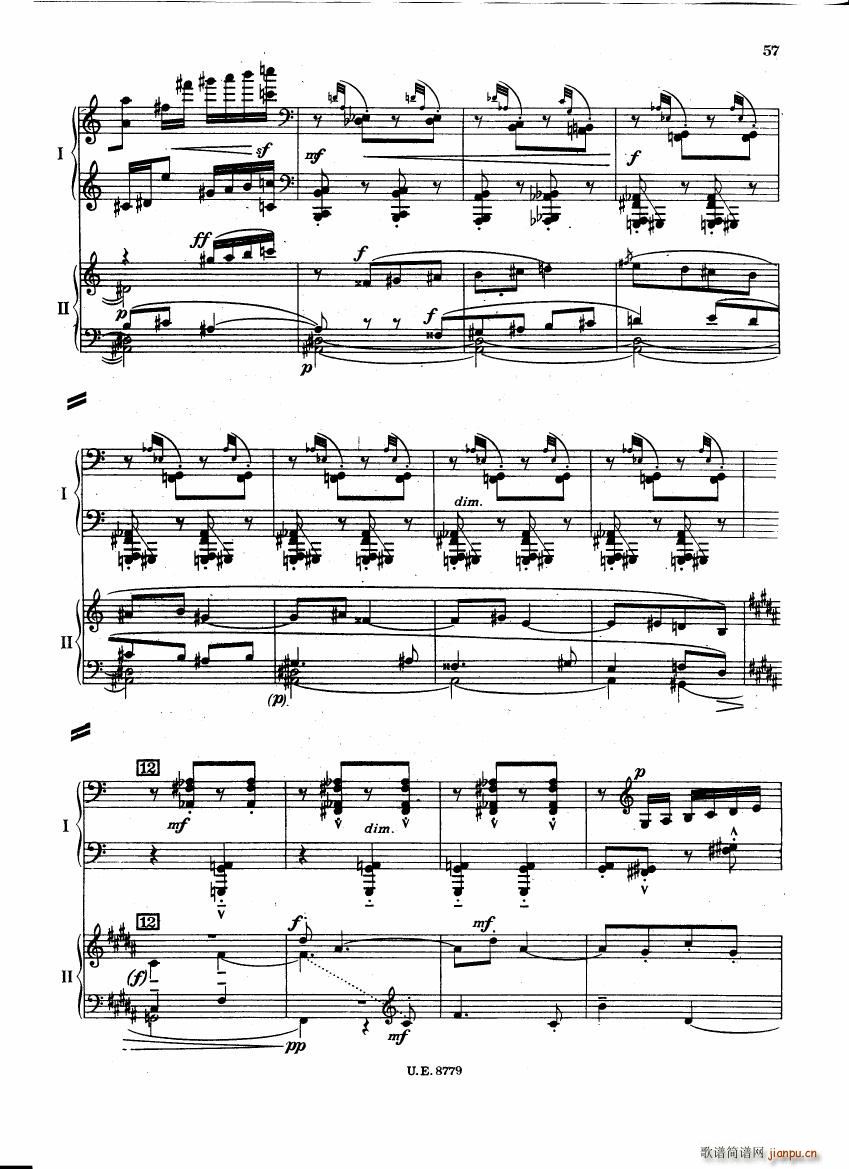 Bartok SZ 83 Piano Concerto 1 2p reduct ()14