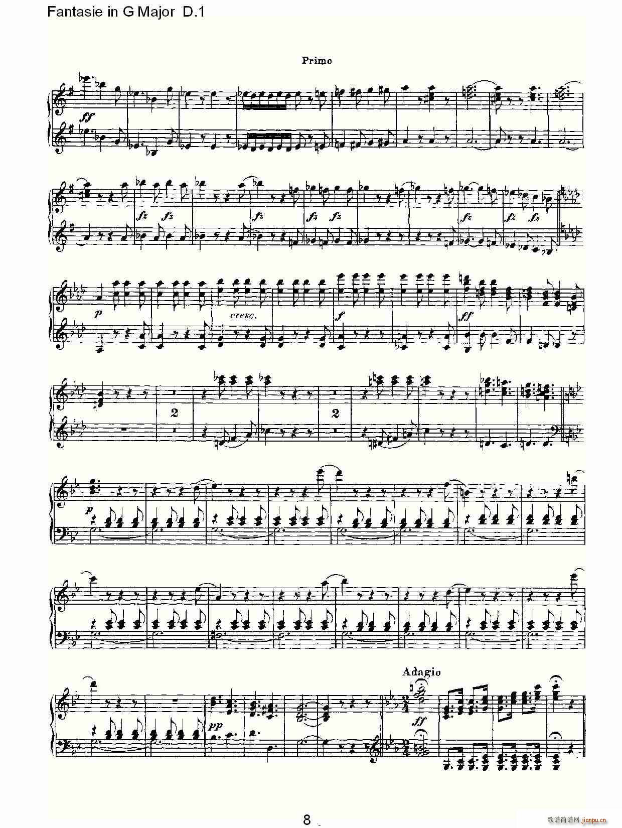 Fantasie in G Major D.1(ʮּ)8