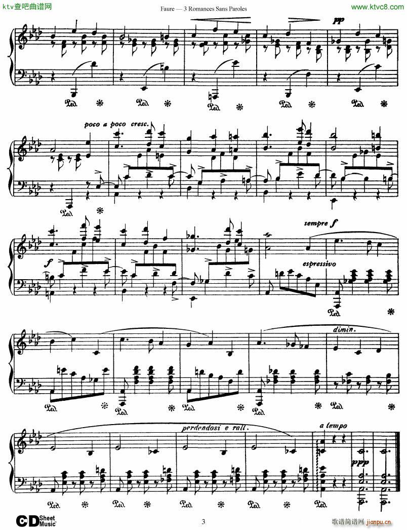 Faure 3 Romances Sans Paroles()3