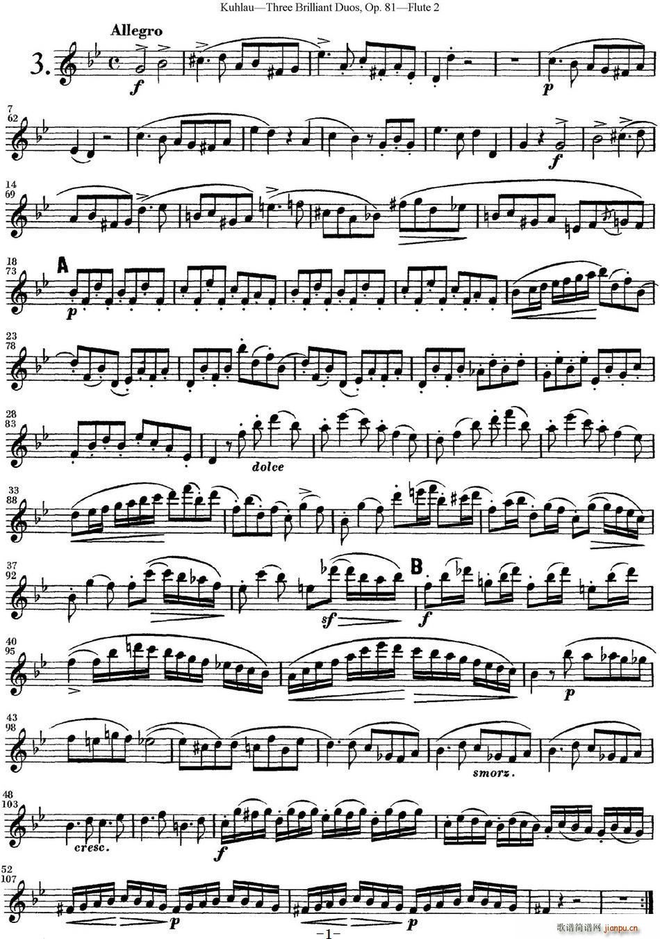ͳѶϰOP 81 Flute 2 NO 3()1