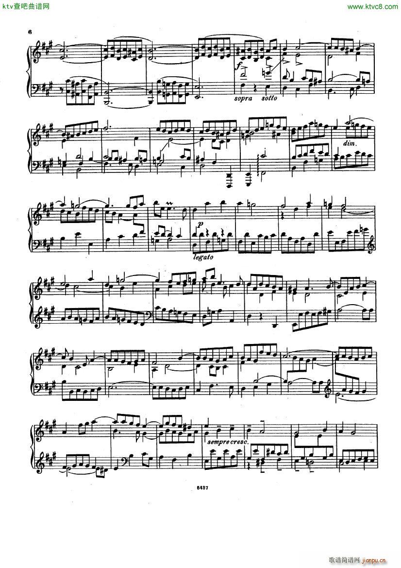 Bach D Albert Prelude and fugue in a major()6
