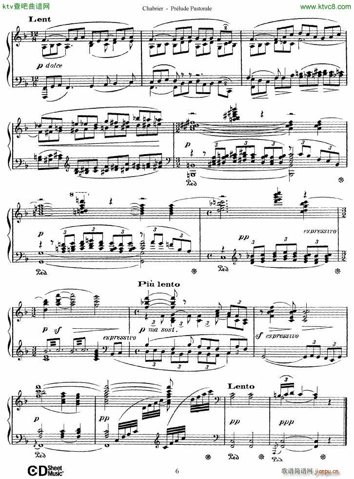 Chabrier Prelude Pastorale()6