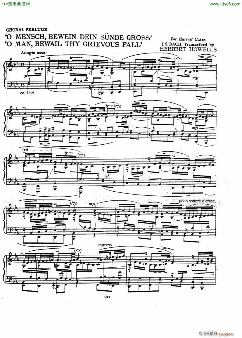 Bach JS A transcription book for Harriet Cohen()23