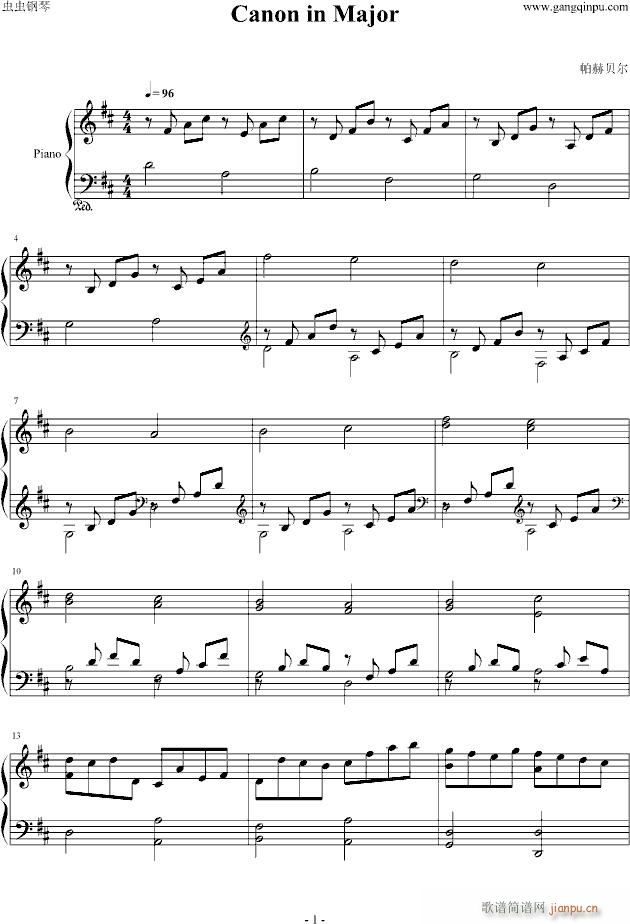 Canon in Major()1