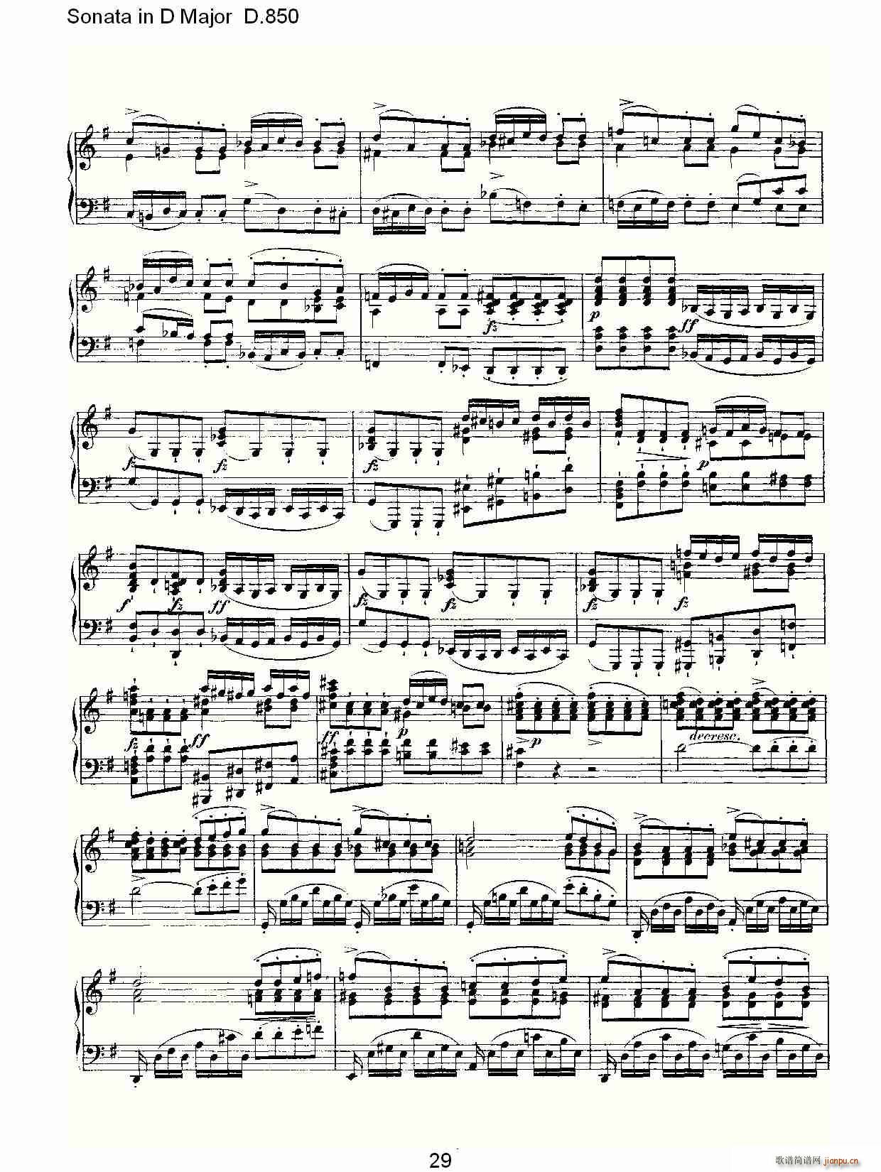 Sonata in D Major D.850(ʮּ)29