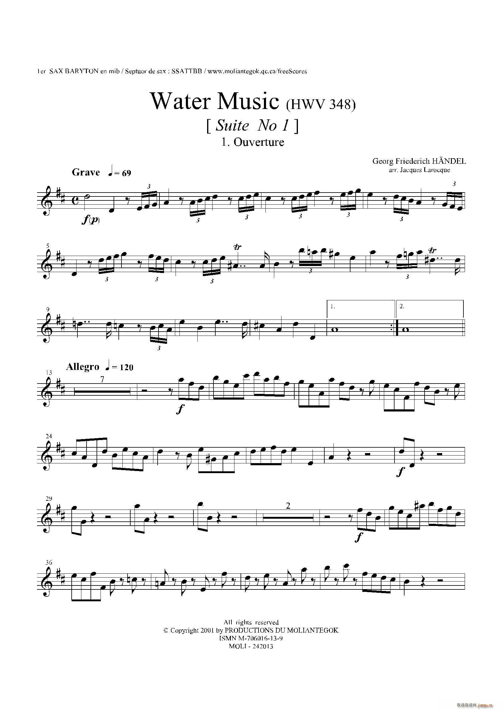 Water Music HWV 348 No 1 һϵ˹(ʮּ)1