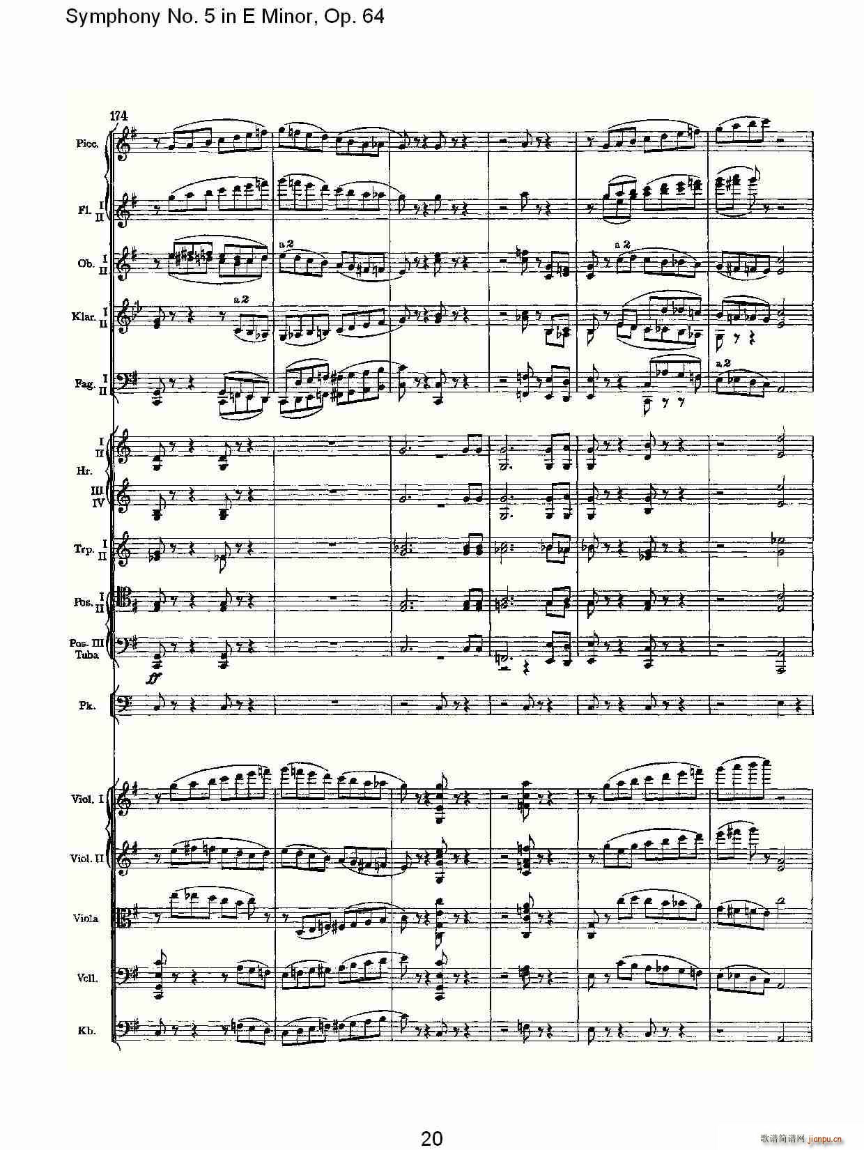 Symphony No. 5 in E Minor, Op.64(ʮּ)20