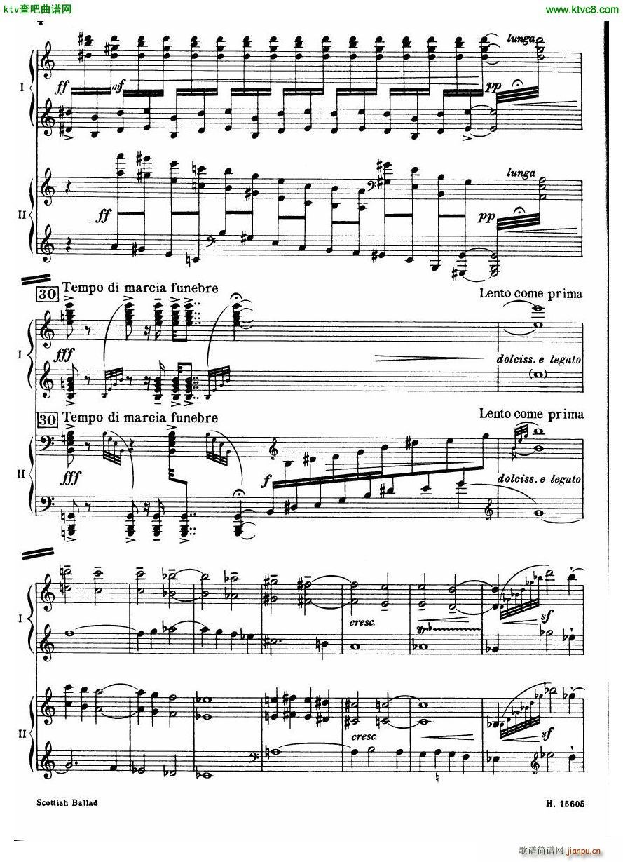 Britten Scottish Ballad op 26 arr for 2 pianos()5