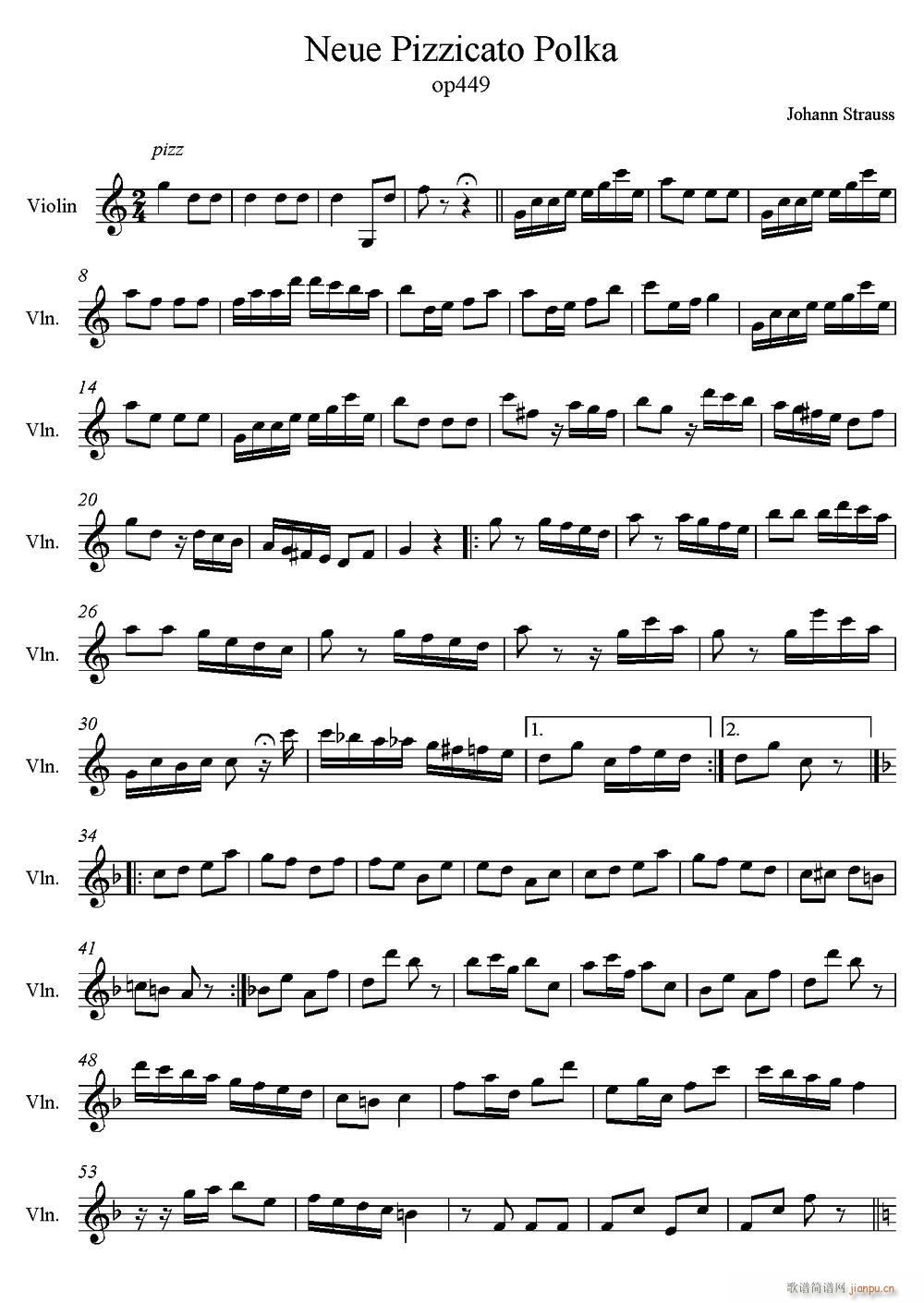 Neue Pizzicato Polka Op 449 ²Ҳ(С)1