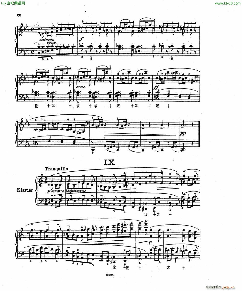 Fuchs Robert Improvisation pour clavier op 11()24