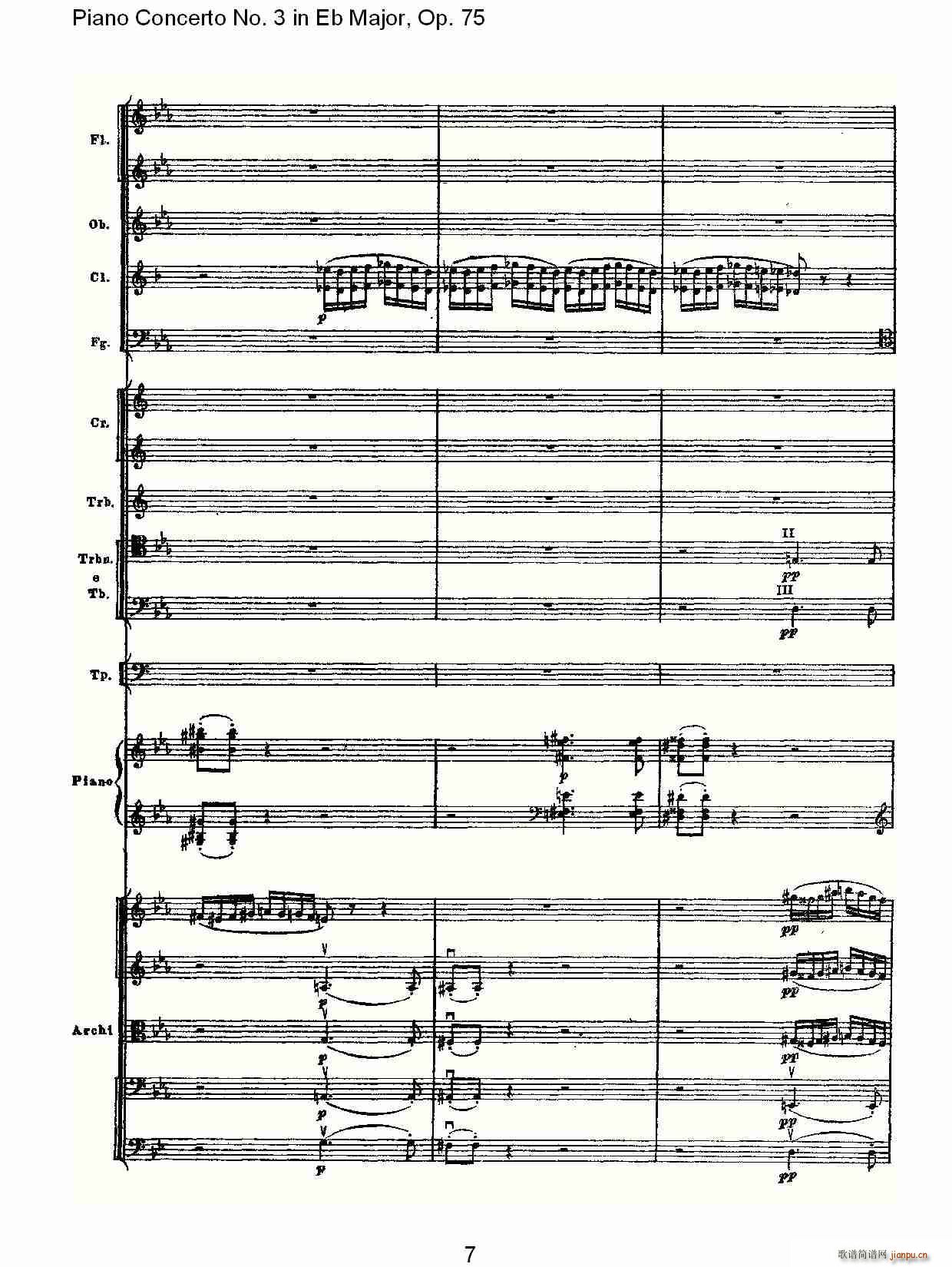 Piano Concerto No.3 in Eb Major,Op.75()7