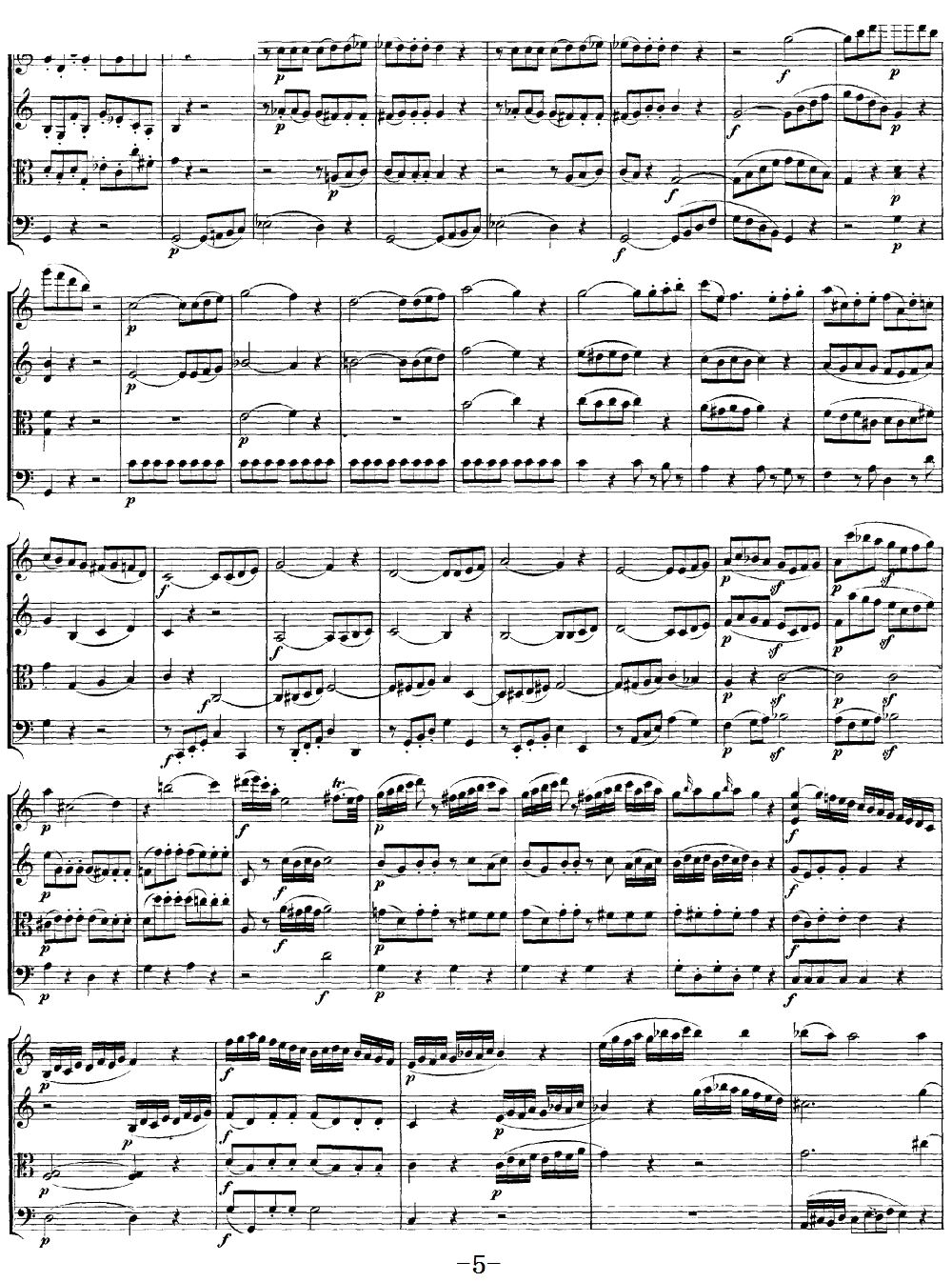 Mozart Quartet No 19 in C Major K 465()5