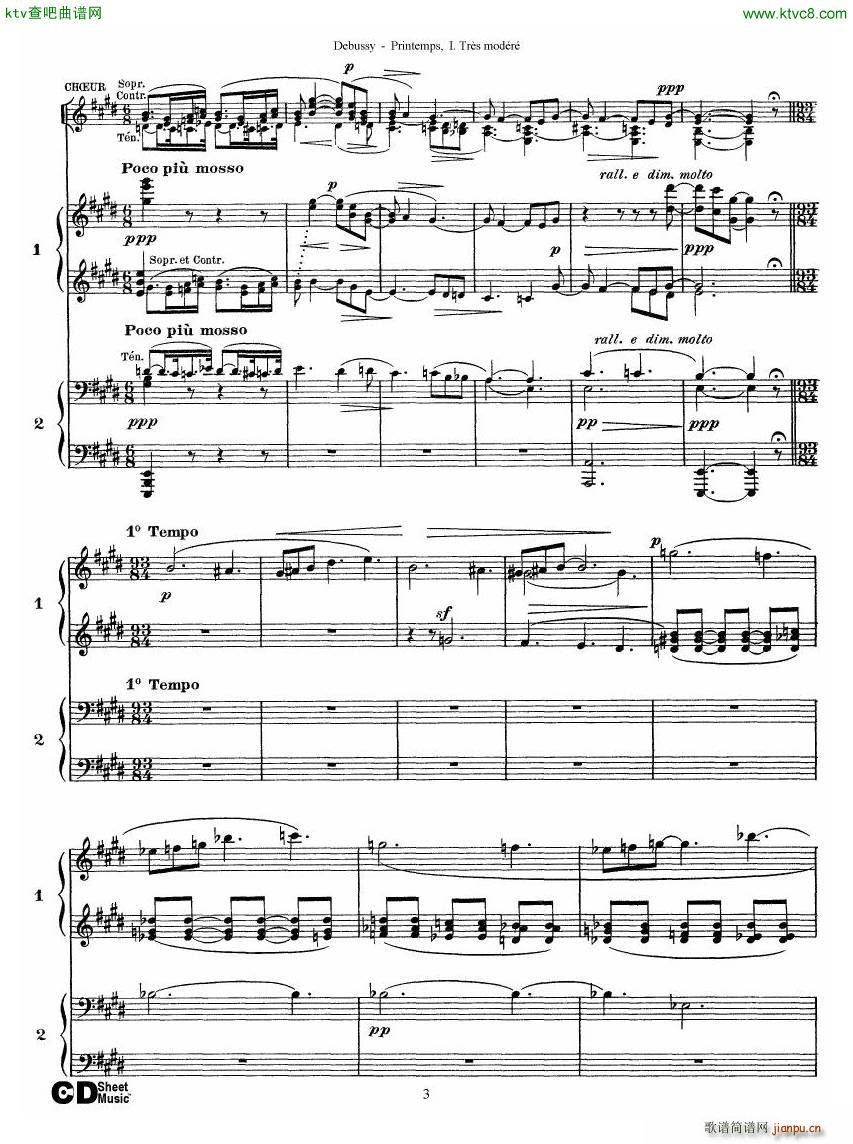 Debussy Printemps I()3