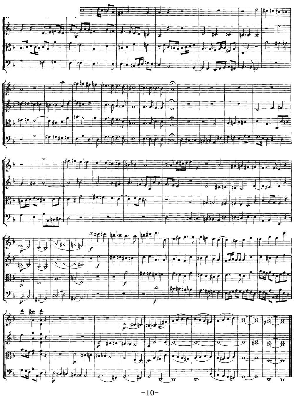 Mozart Quartet No 13 in D Minor K 173()10