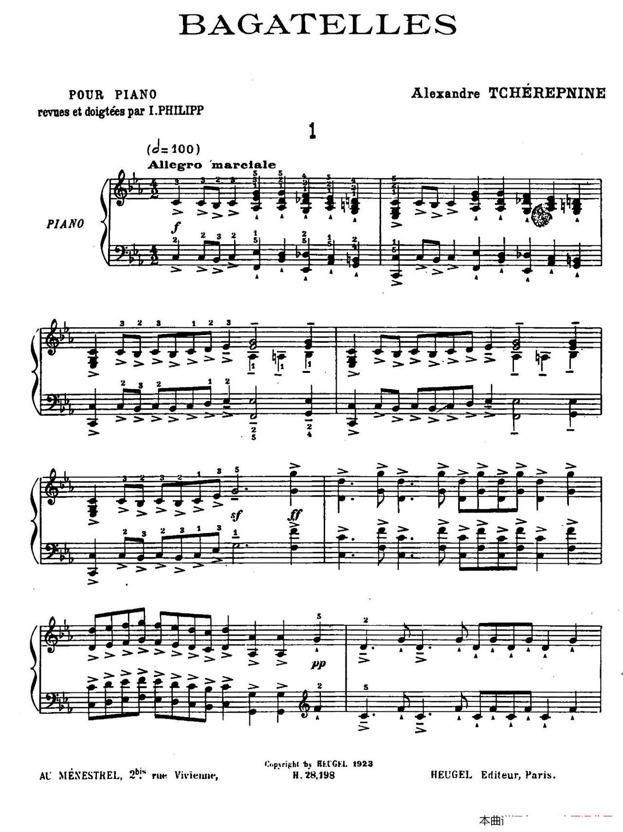 Ten Bagatelles Op 5 10СƷ 1 cС(ʮּ)1