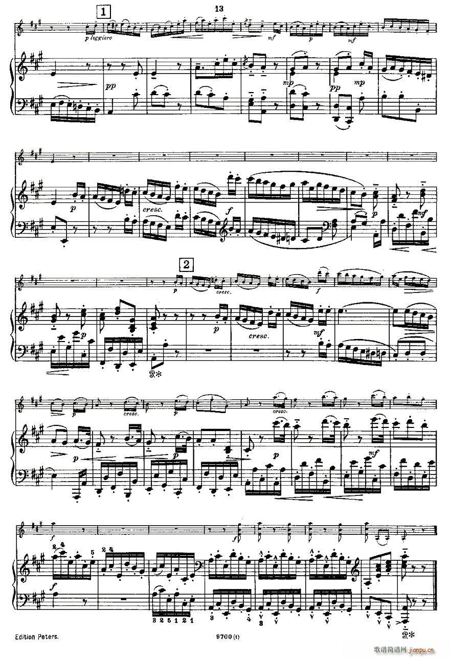 Mozart Violin Sonata No 1 KV 305 һС(С)13