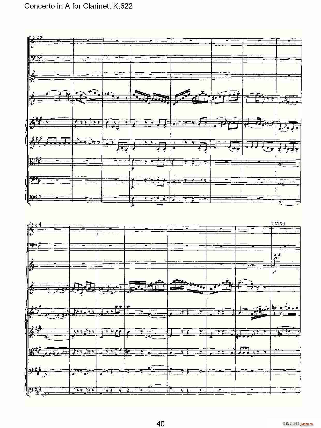 Concerto in A for Clarinet, K.622(ɹ)10