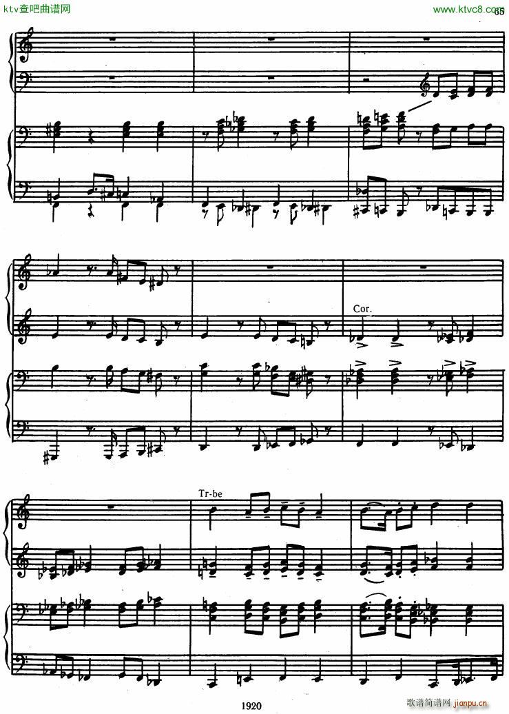 Honegger Symphony No 3 Liturgicheskaya 2 pianos ()3