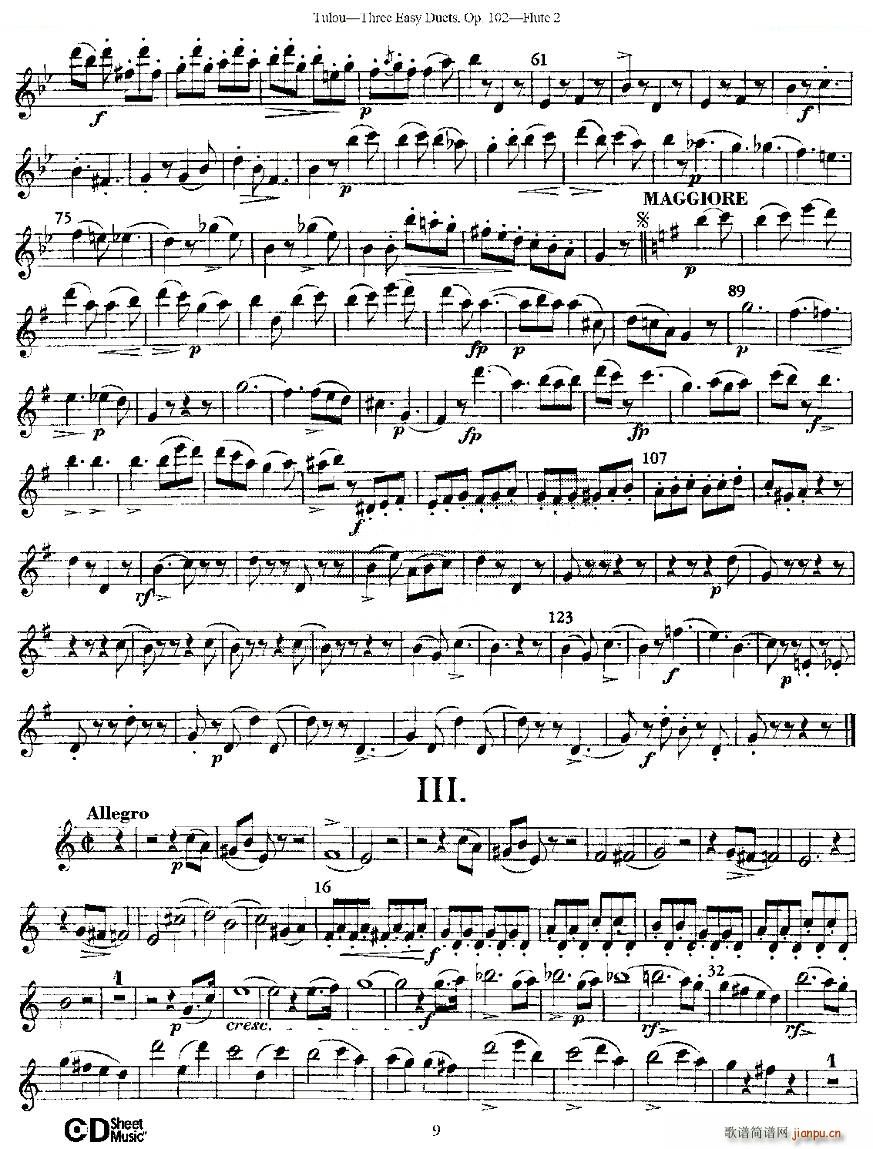 Three Easy Duets Op 102 ֮ڶ ׼Ʒ102 ͭ()9