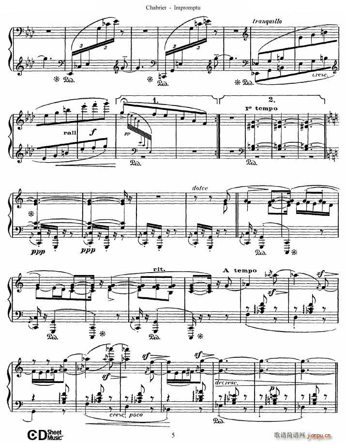 Chabrier Impromptu Impromptu(ʮּ)5