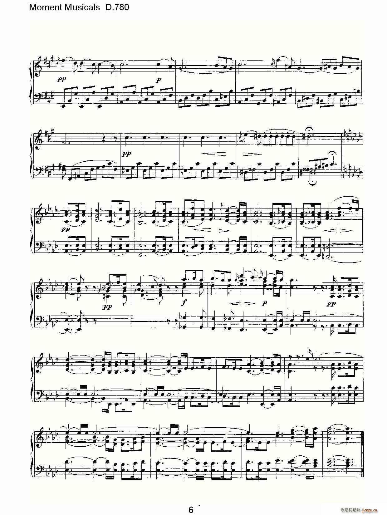 Moment Musicals D.780(ʮּ)6