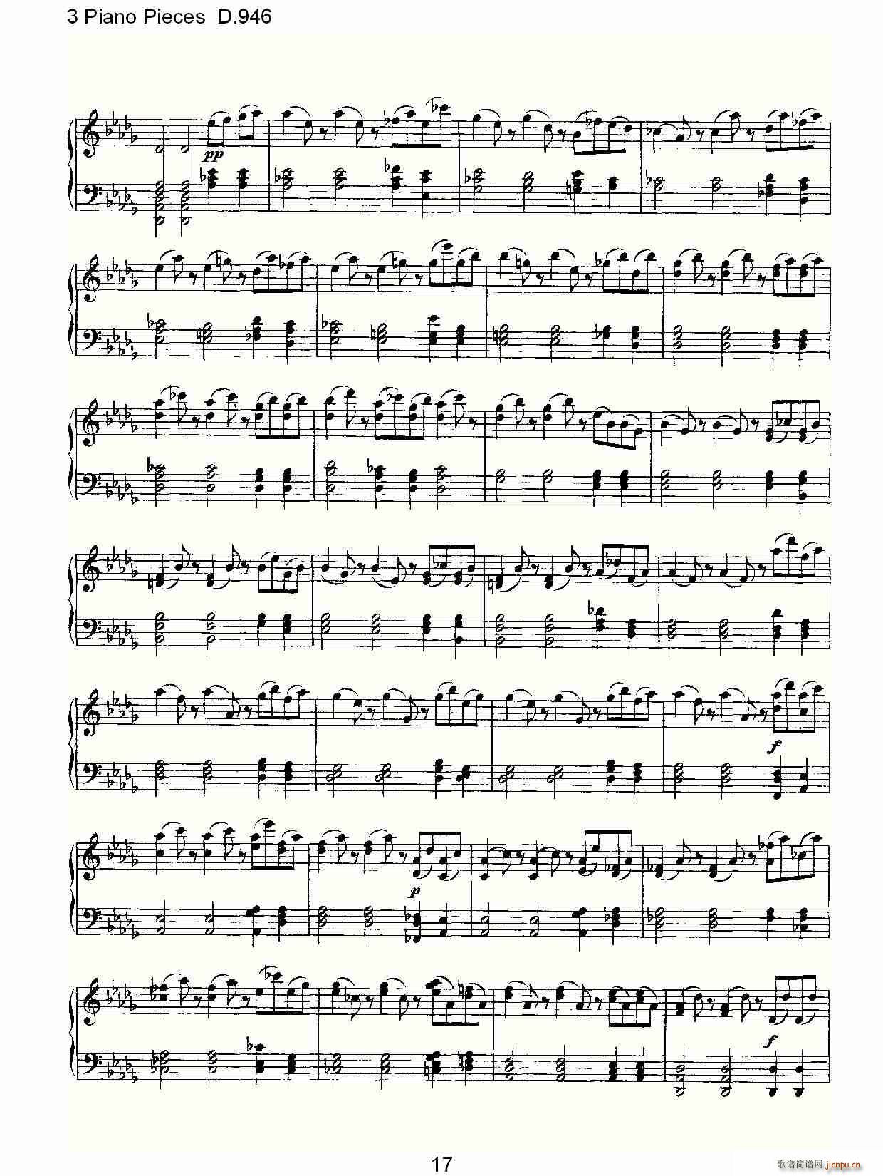 3 Piano Pieces D.946()17