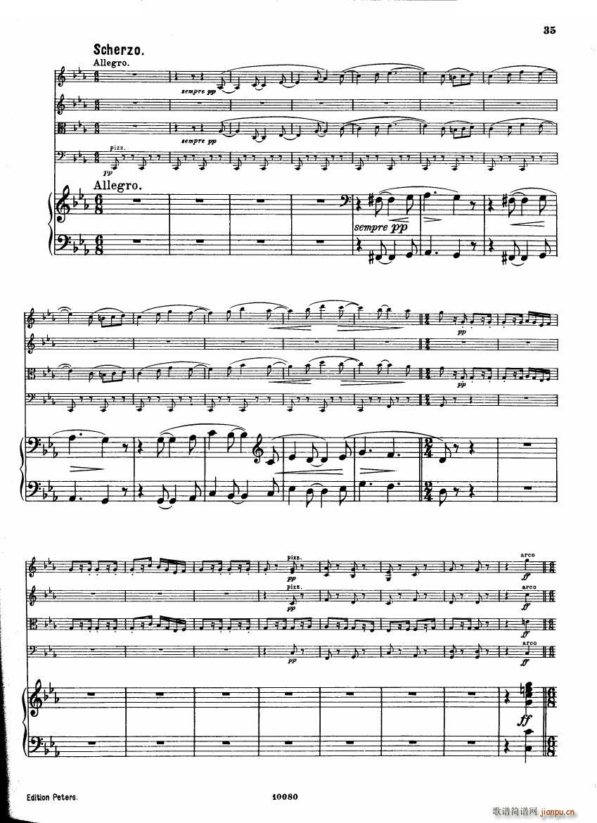 Brahms op 34 Piano Quintet f minor score һ()34