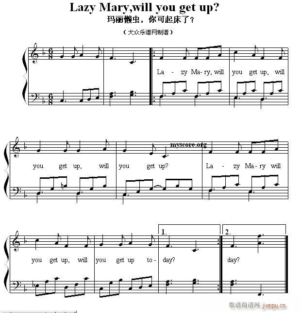ӢĶ赯 Lazy Mary will you get up  ()1
