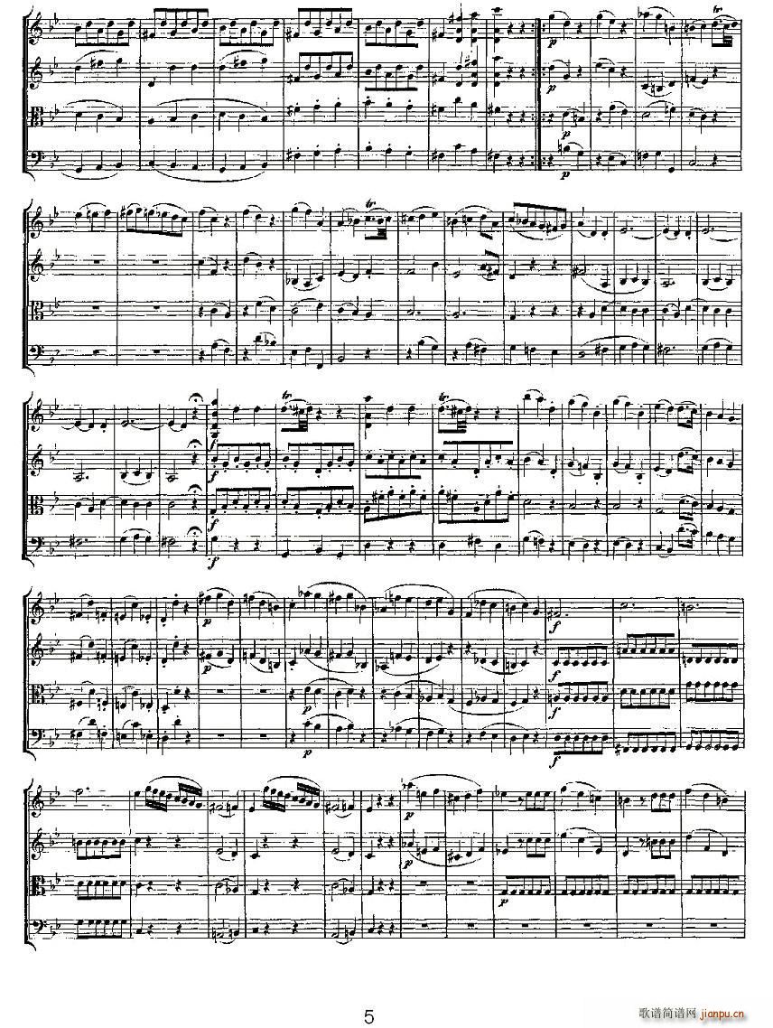Quartet No 6 in Bb Major K 159 B()5