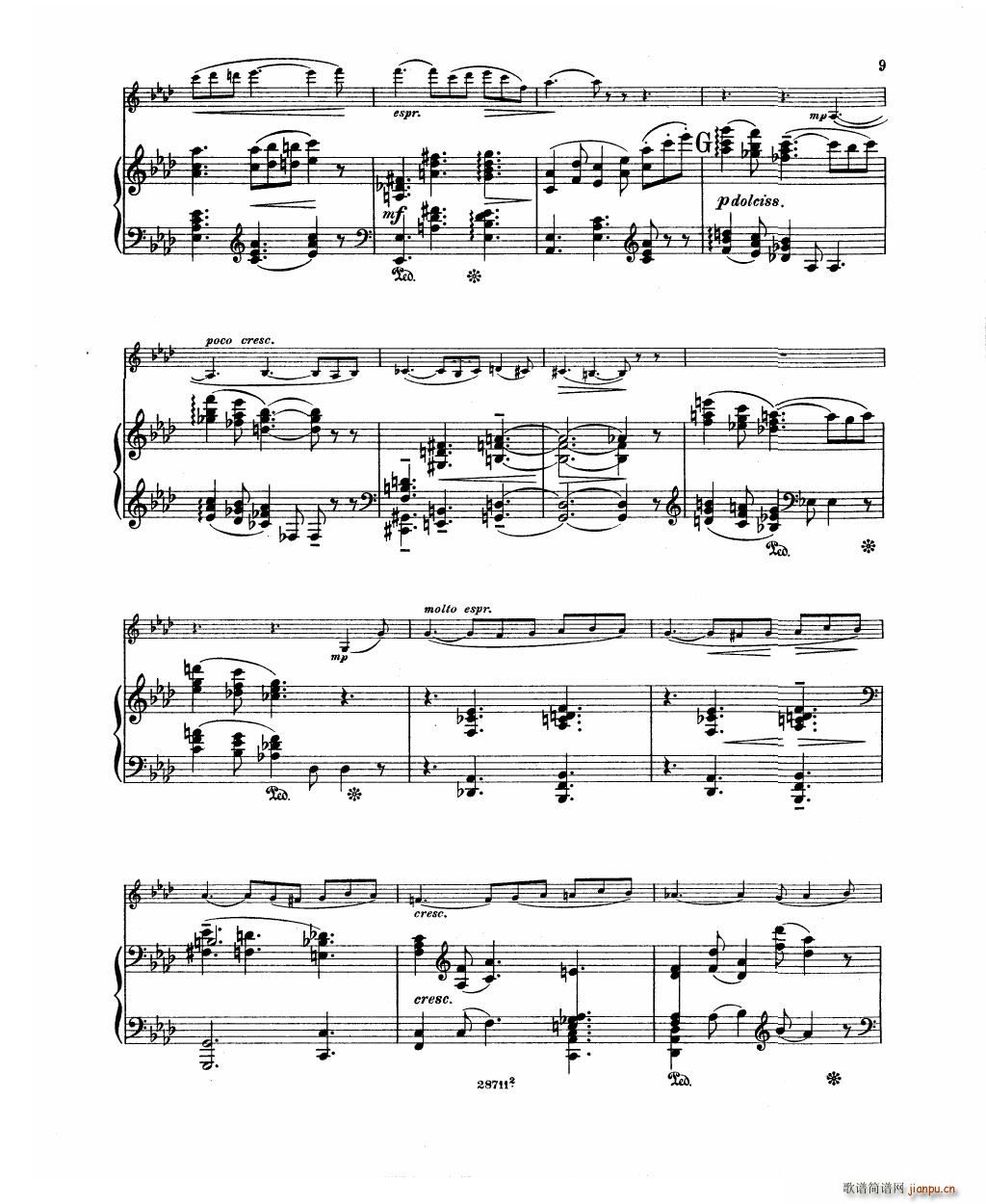 Bowen Barcarolle for violin and piano()11