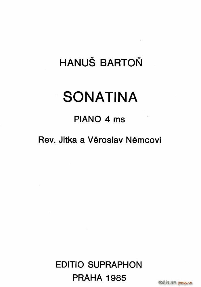 Barton Sonatina for 4 hands()1