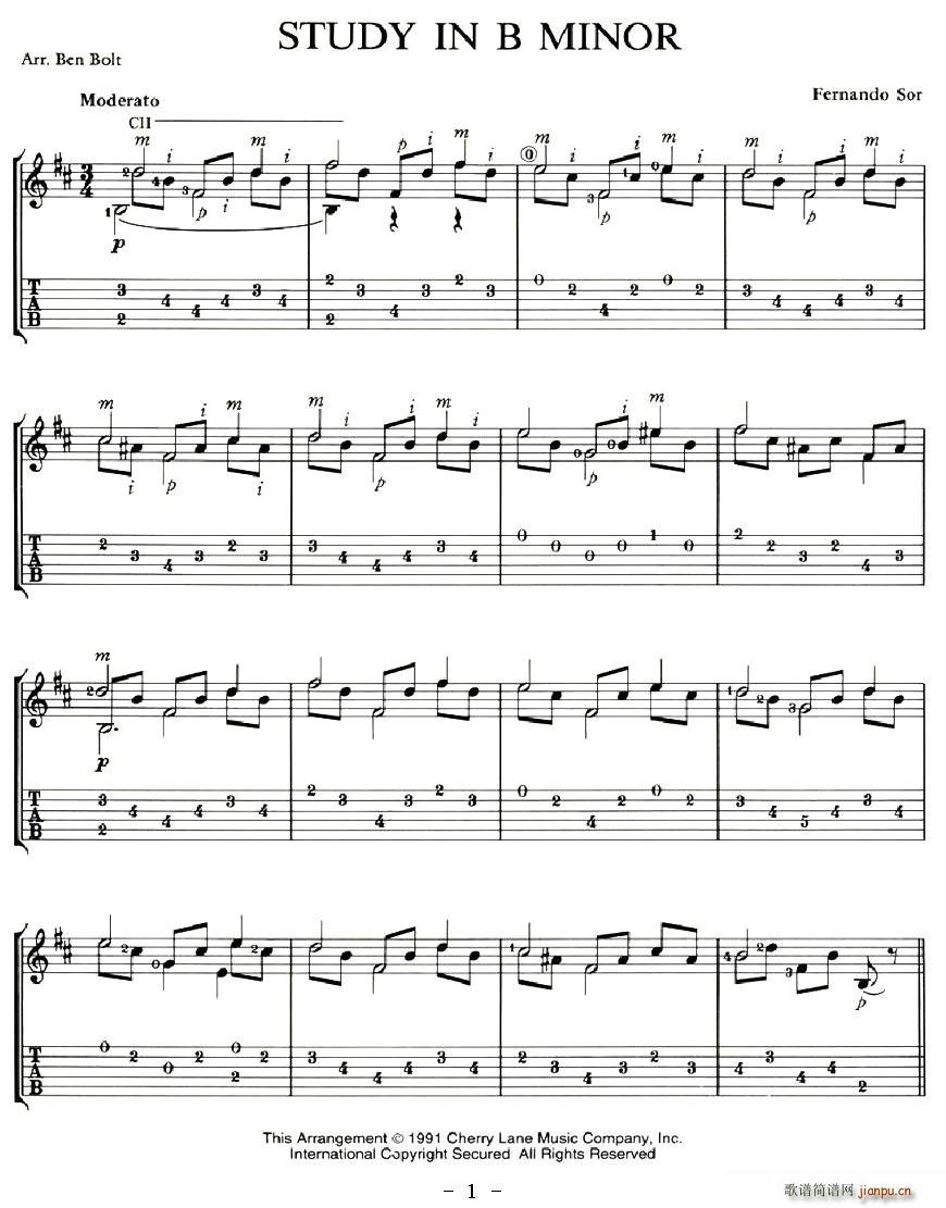 STUDY IN B MINOR(ʮּ)1