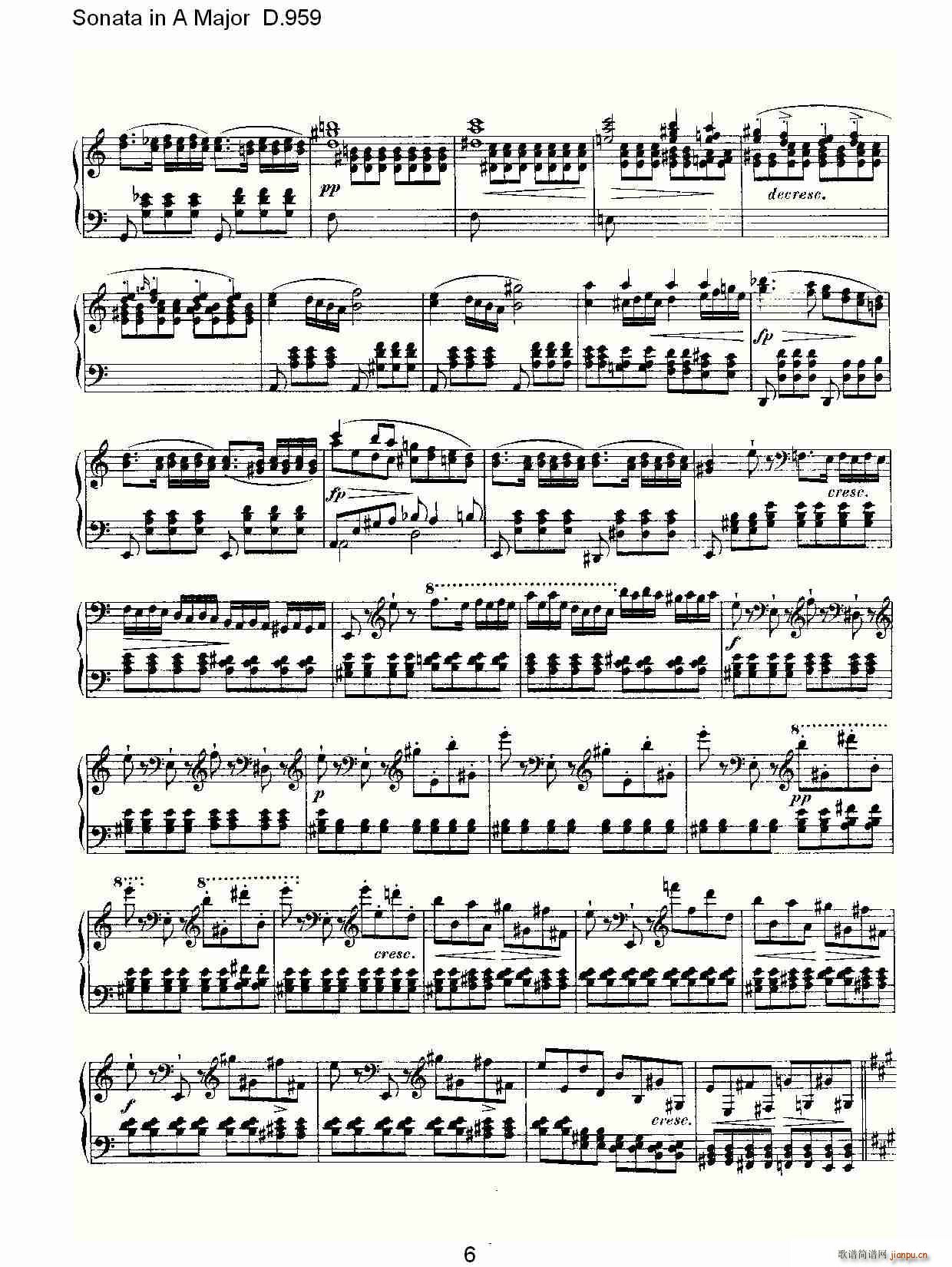 Sonata in A Major D.959(ʮּ)6