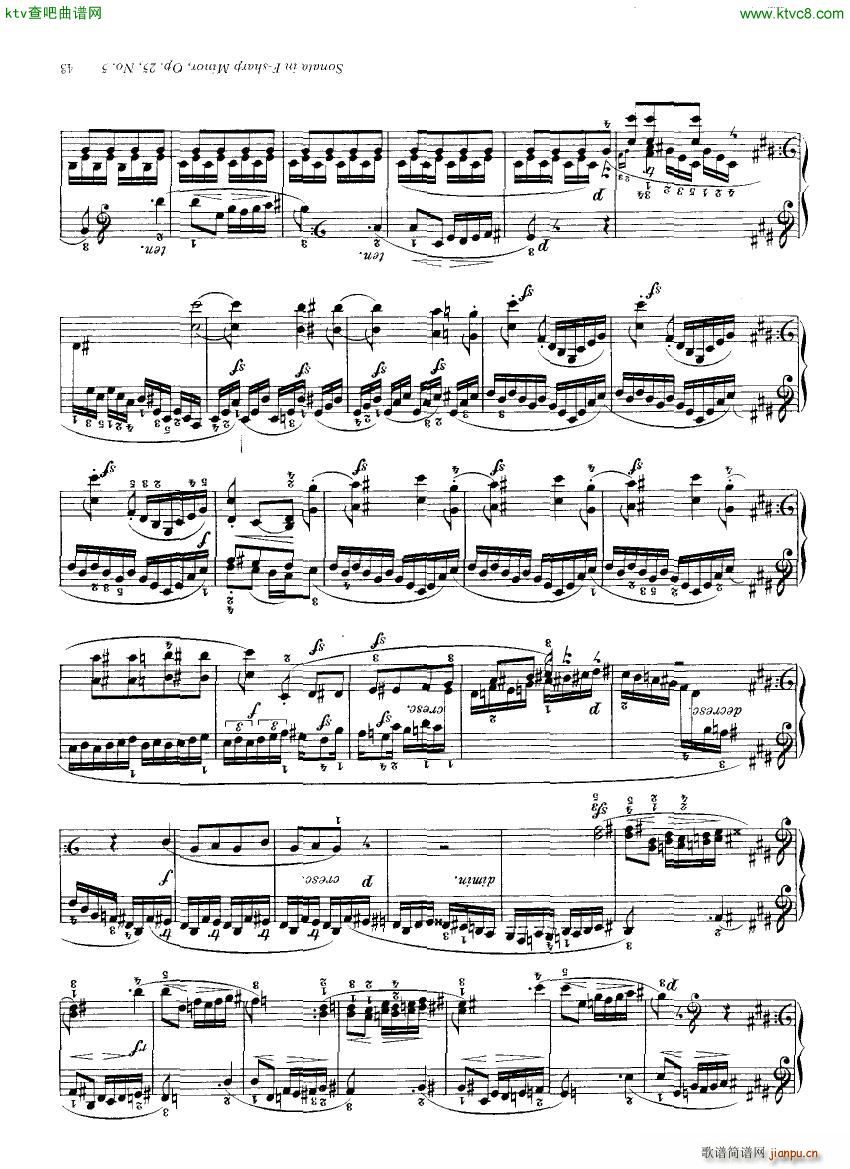 Clementi 25 5 Sonata Fsharp minor()7
