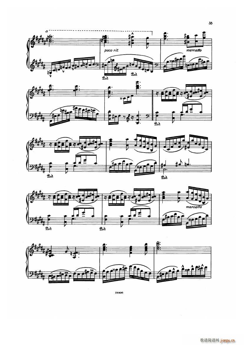 Albeniz op 65 Etudes no 1 7()33