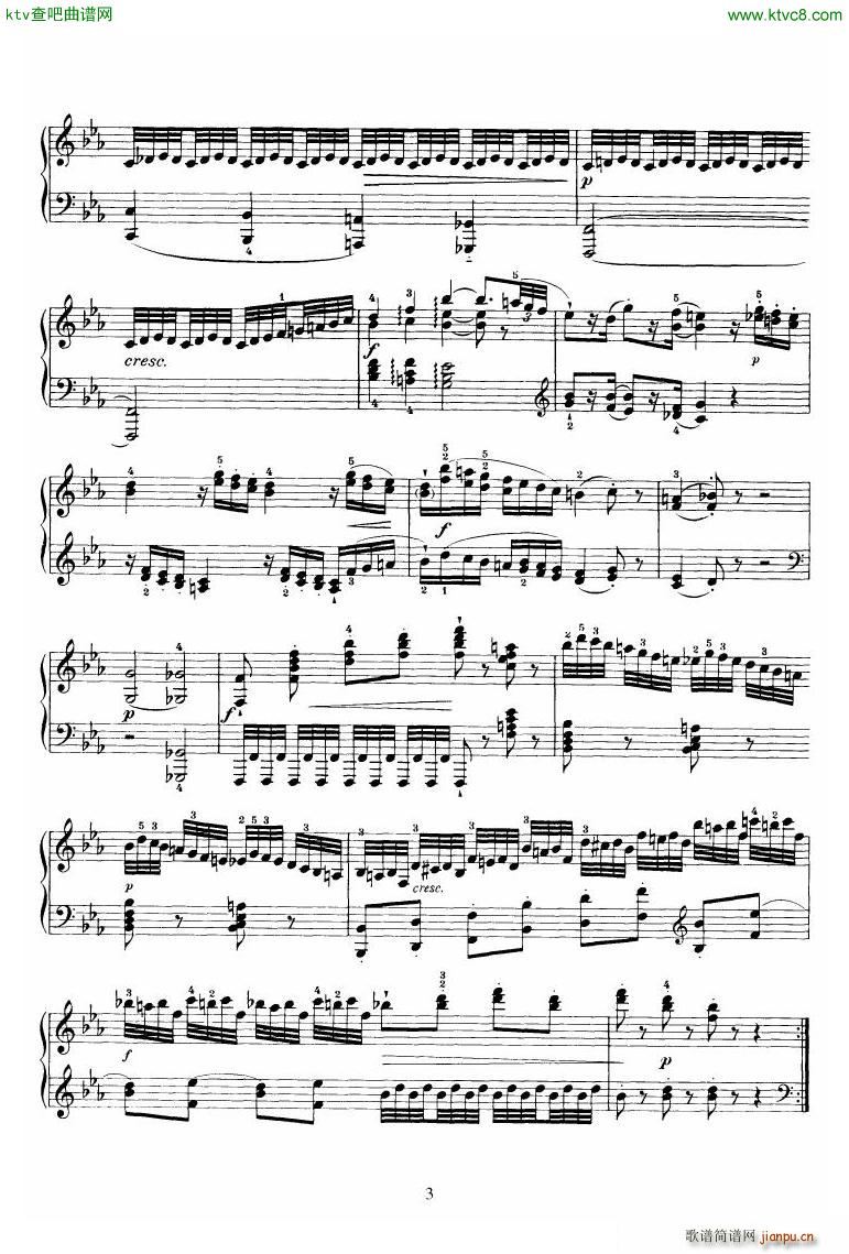 Piano Sonata No 52 in Eb()3