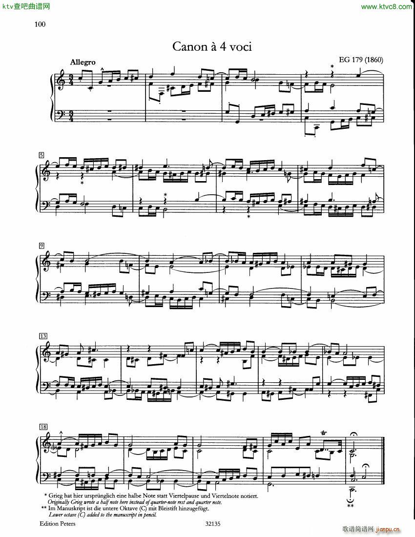 Grieg Canon EG179()1