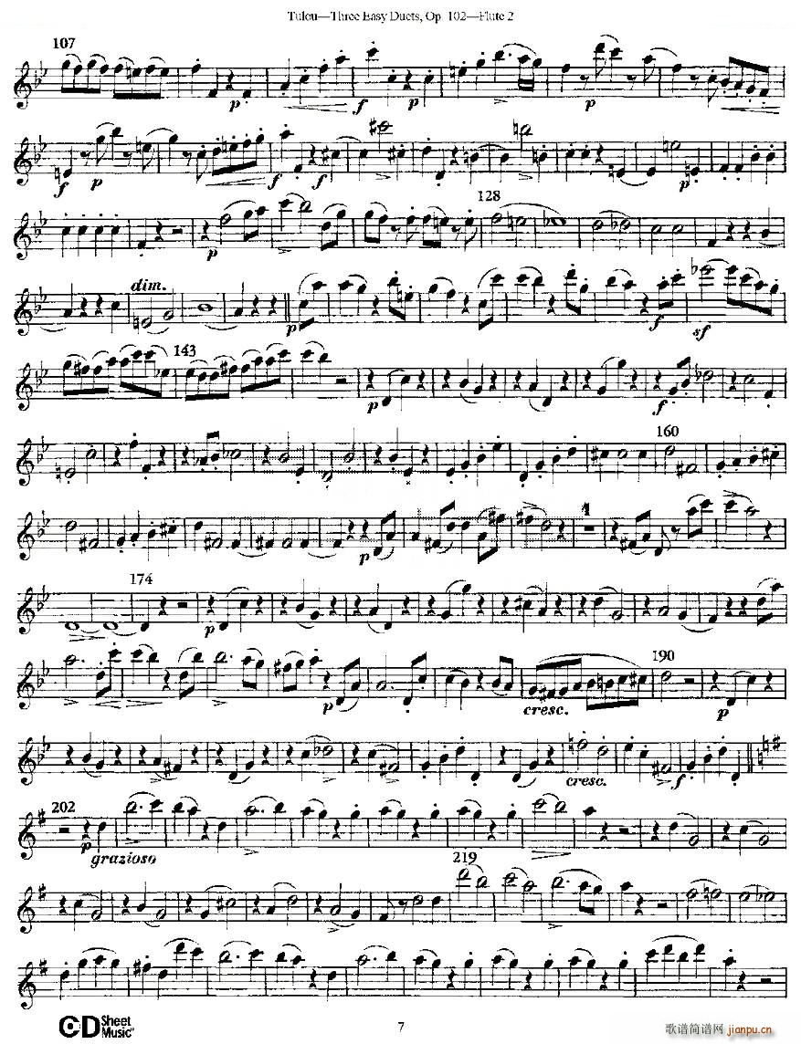 Three Easy Duets Op 102 ֮ڶ ׼Ʒ102 ͭ()7