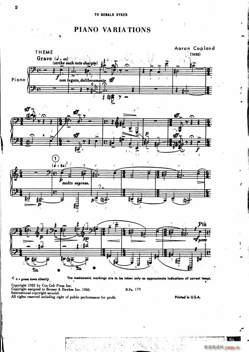 copland piano variations()1